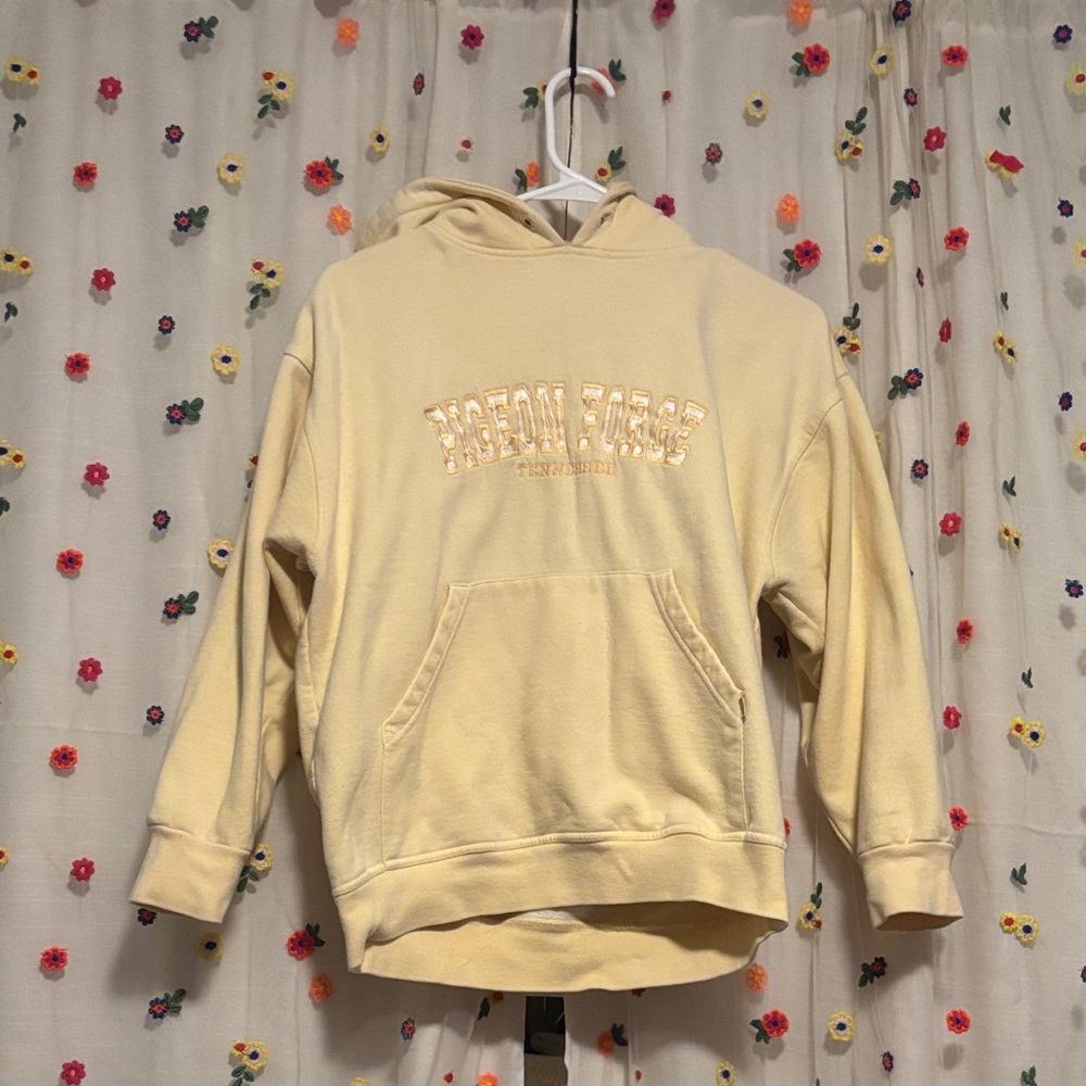 Yellow Hoodie with Front Pocket